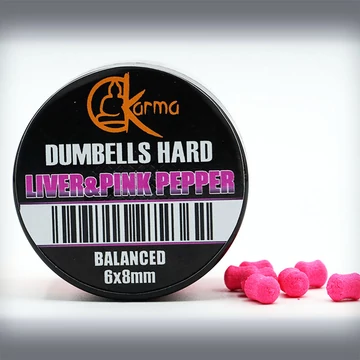  Balanced Hard Dumbells Liver & Pink Pepper 6×8 mm