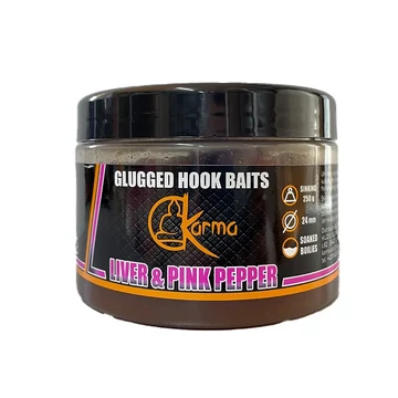 Glugged hook baits - Liver & Pink Pepper 24 mm