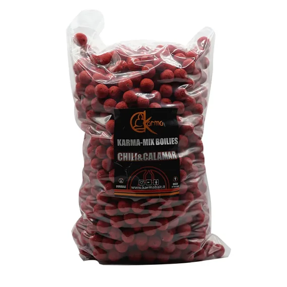 Karma Food MIX - Etető bojli 5 kg - 20 mm- Chili & Calamari