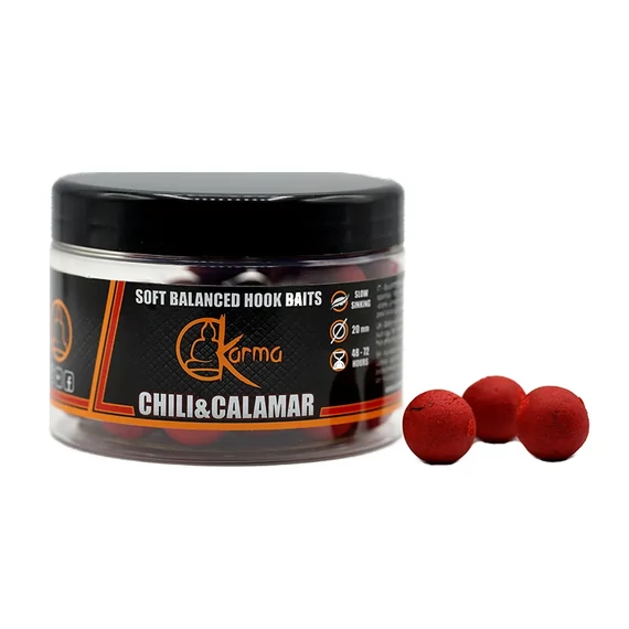 Soft Balanced Hook Baits -Chili Calamari - 28mm  250gr