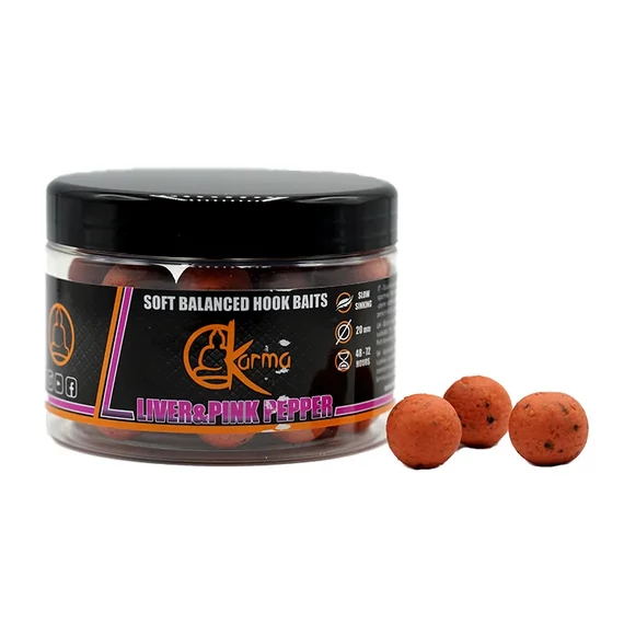 Soft Balanced Hook Baits - Liver&Pinkpepper - 28mm 250gr