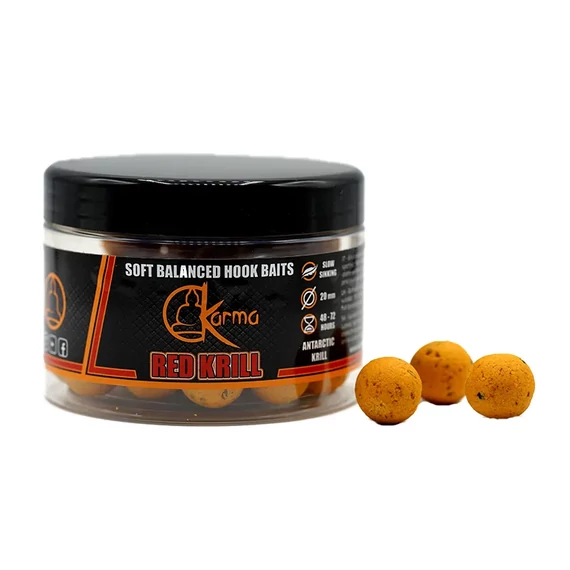 Soft Balanced Hook Baits - Red Krill - 24 mm 250gr